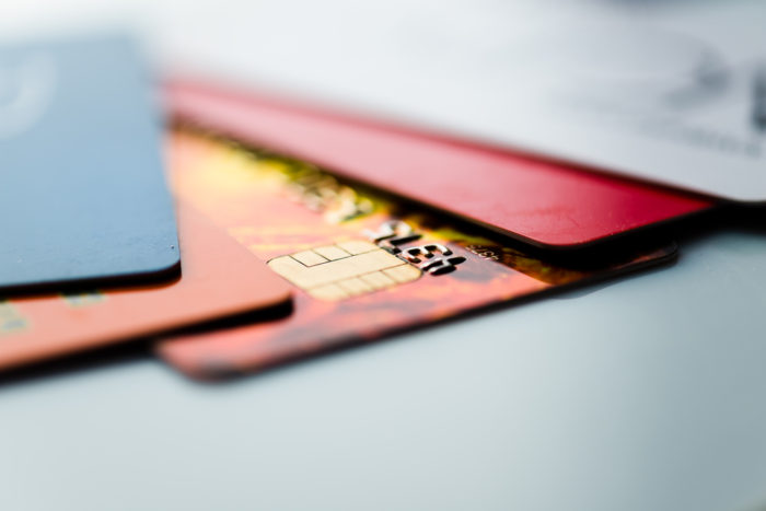 Stack of credit cards