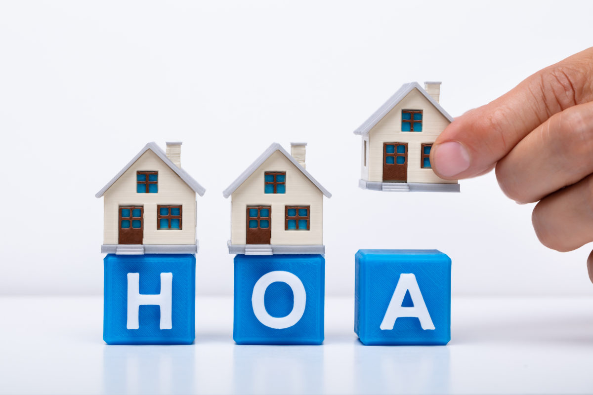 Homes above HOA blocks