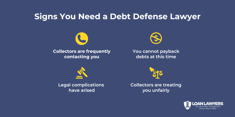 Signs you need a debt defense lawyer