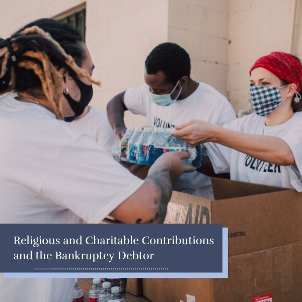 Civilians helping a charity organization