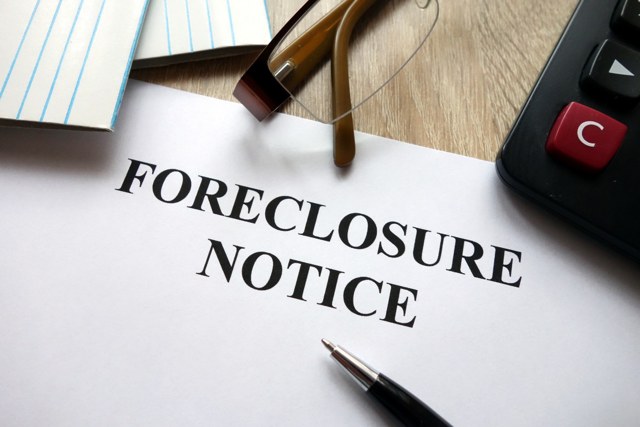 Foreclosure notice document