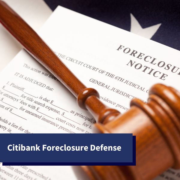 foreclosure notice documents - citibank foreclosure defense in Fort Lauderdale