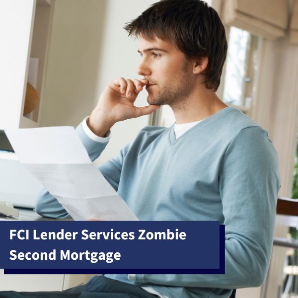 worried man after receiving a foreclosure notice from FCI Lender Services